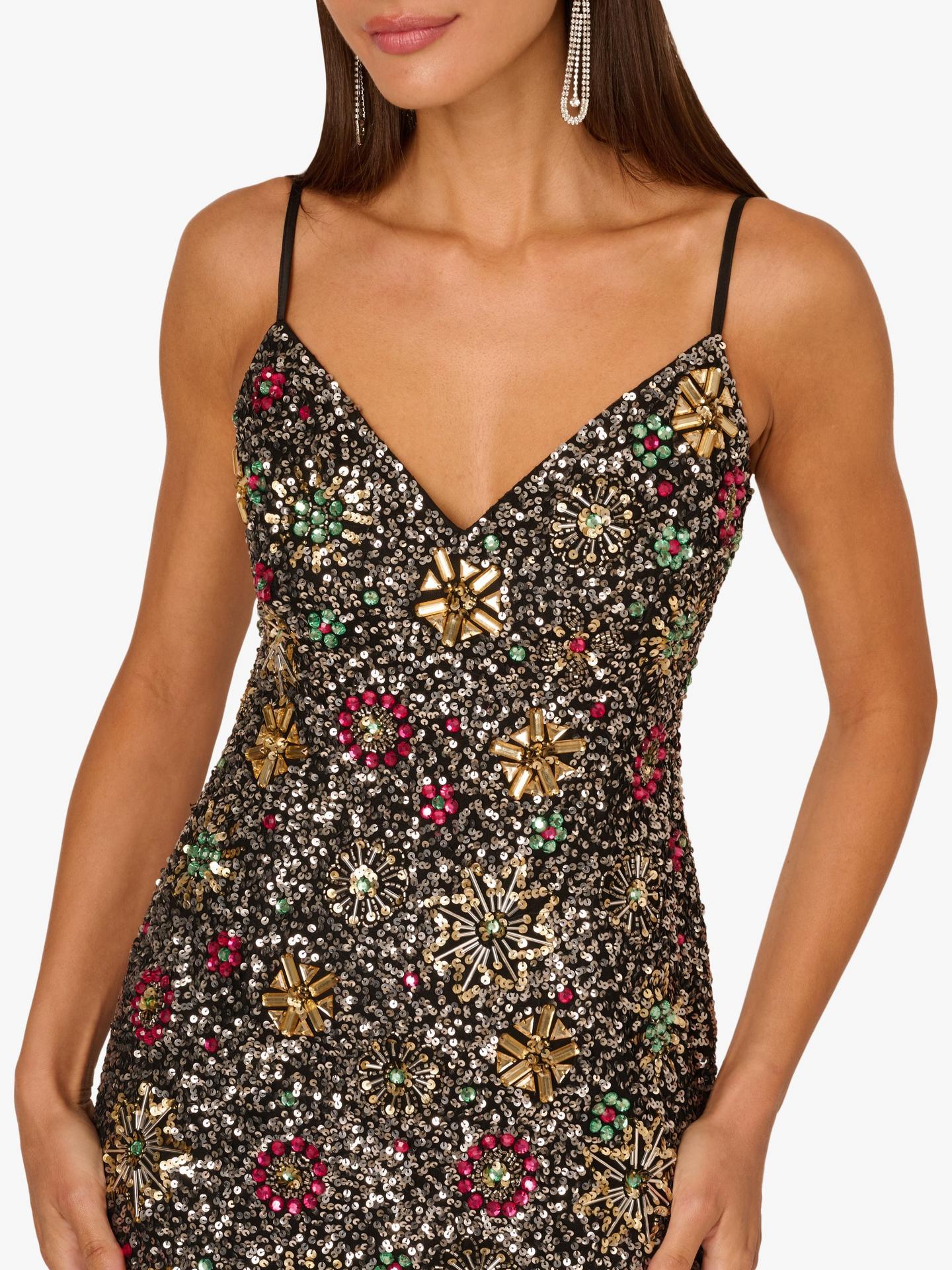 Spaghetti Straps Beaded Short Cocktail Dress ADAE212554 Wholesale