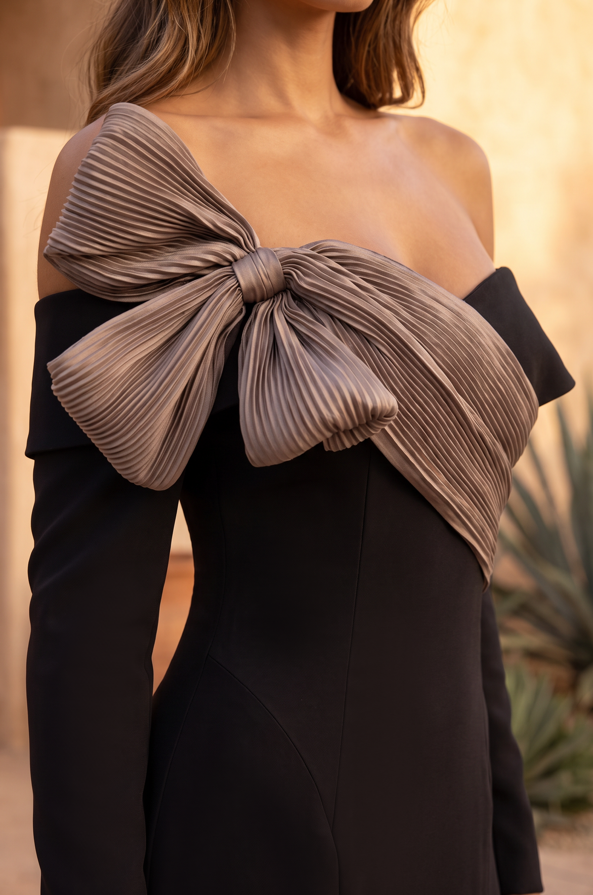 Off-The-Shoulder Bow Mermaid Gown Wholesale
