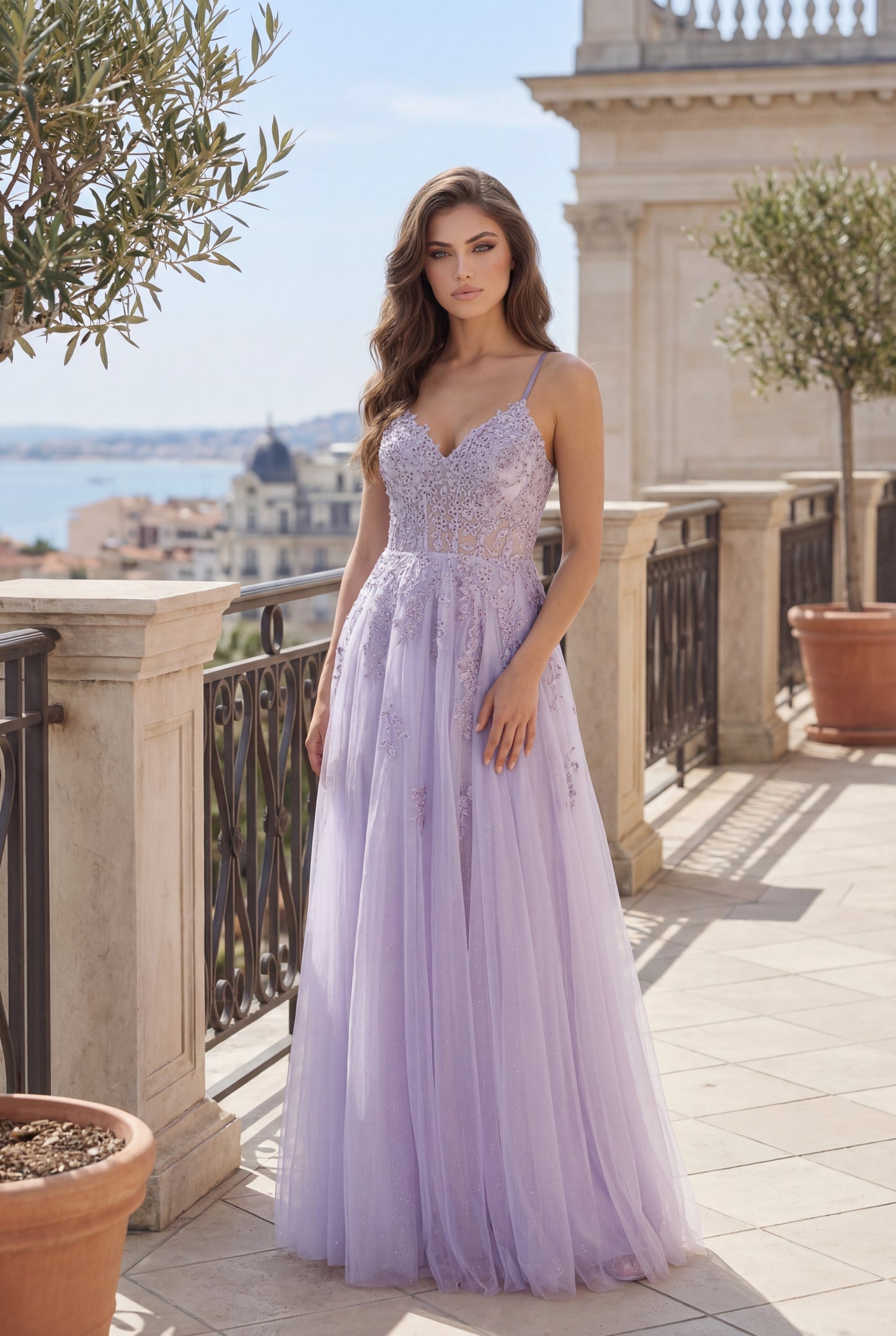 Long Lace Formal Prom Ball Gown Wholesale