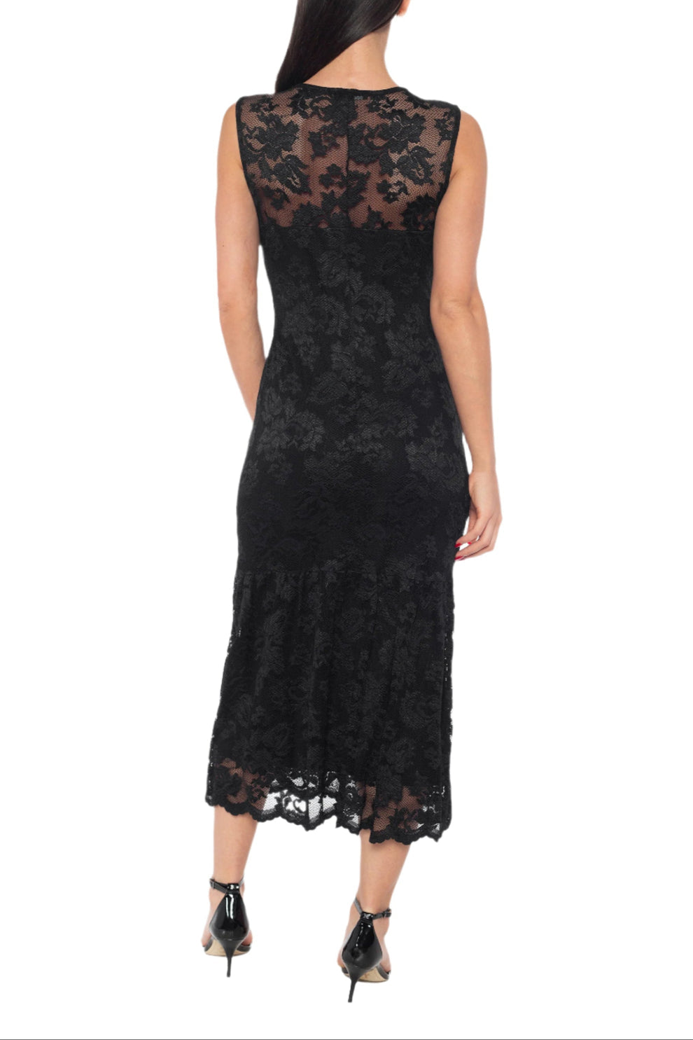 Cocktail Dresses A Line Lace Midi Cocktail Dress Wholesale Black