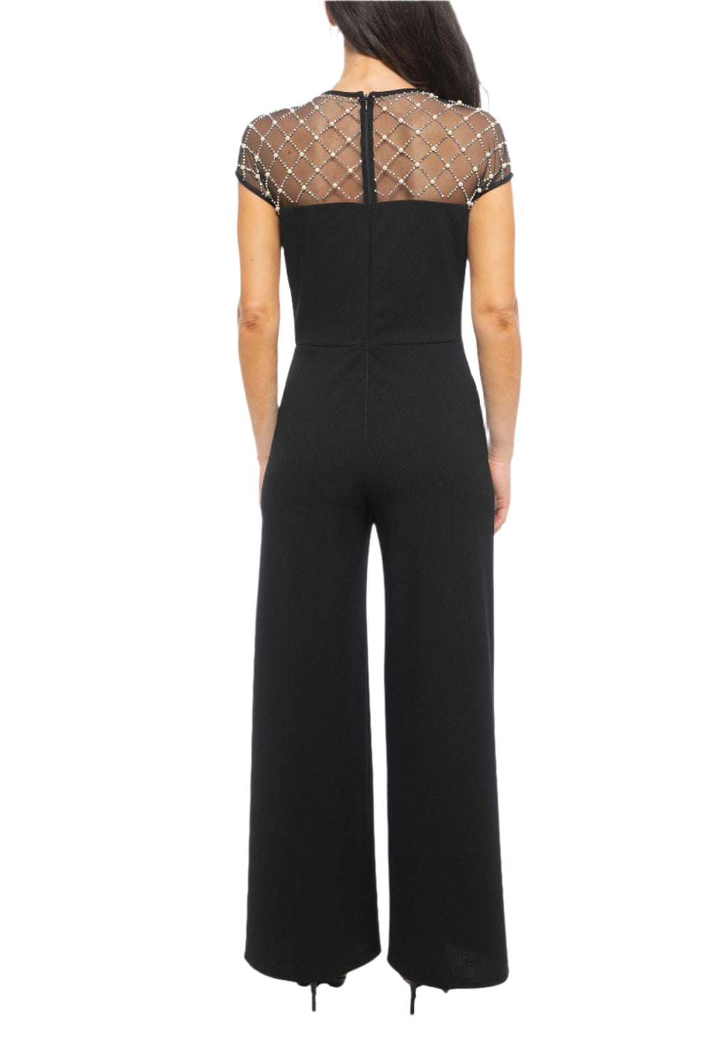 Jumpsuit Long Formal Beaded Jumpsuit Wholesale Black