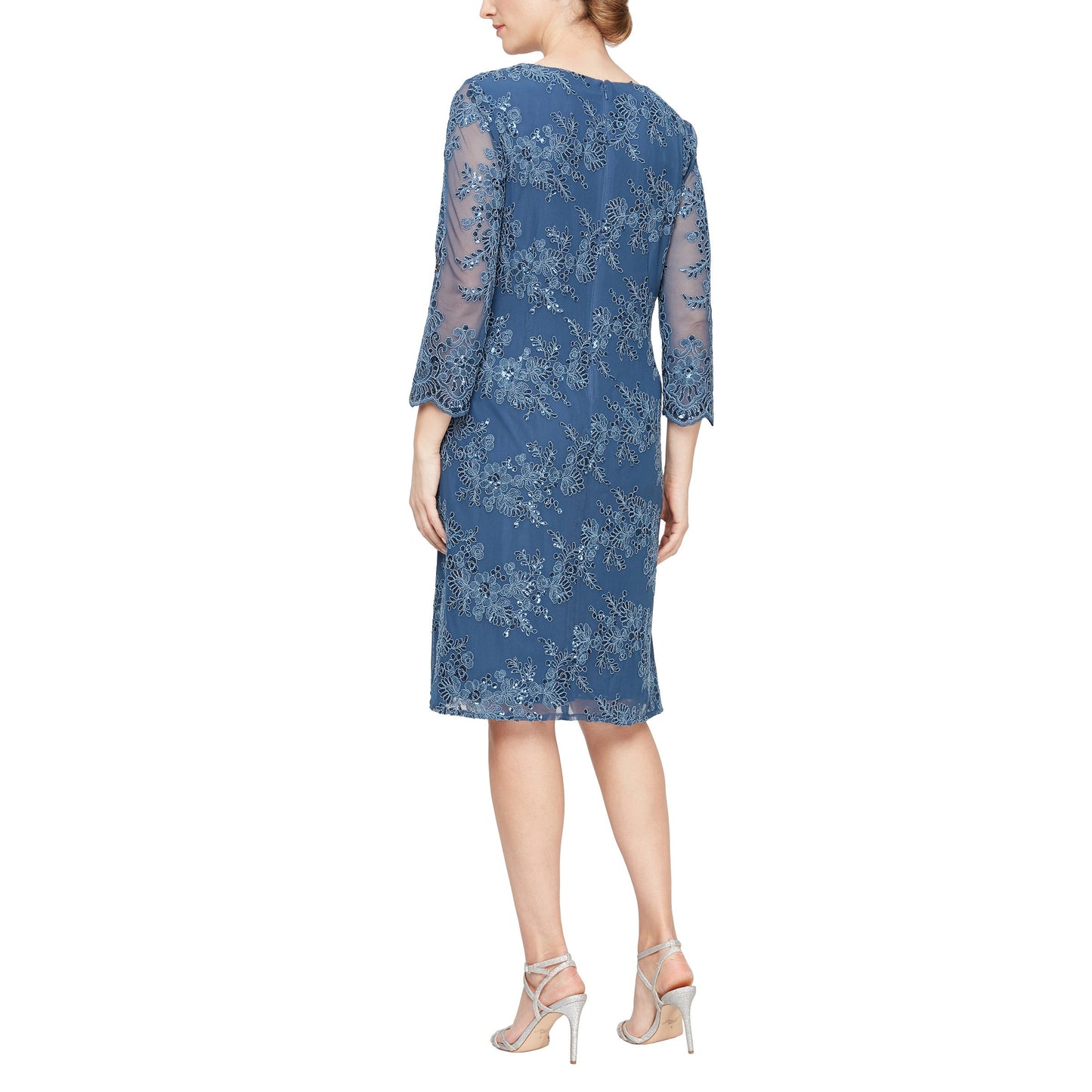 Floral Embroidered Lace Dress Alex Evenings 811712226 Wholesale