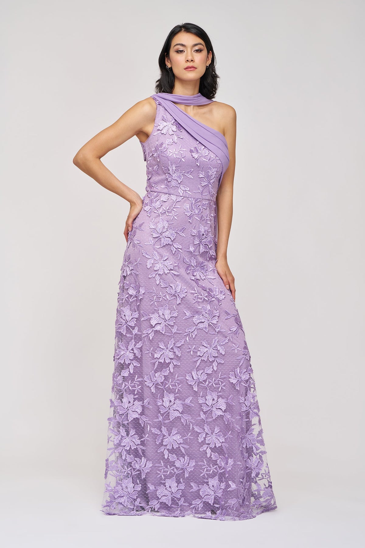 Nola Chiffon Drape Gown JS Collections 86113595 Wholesale