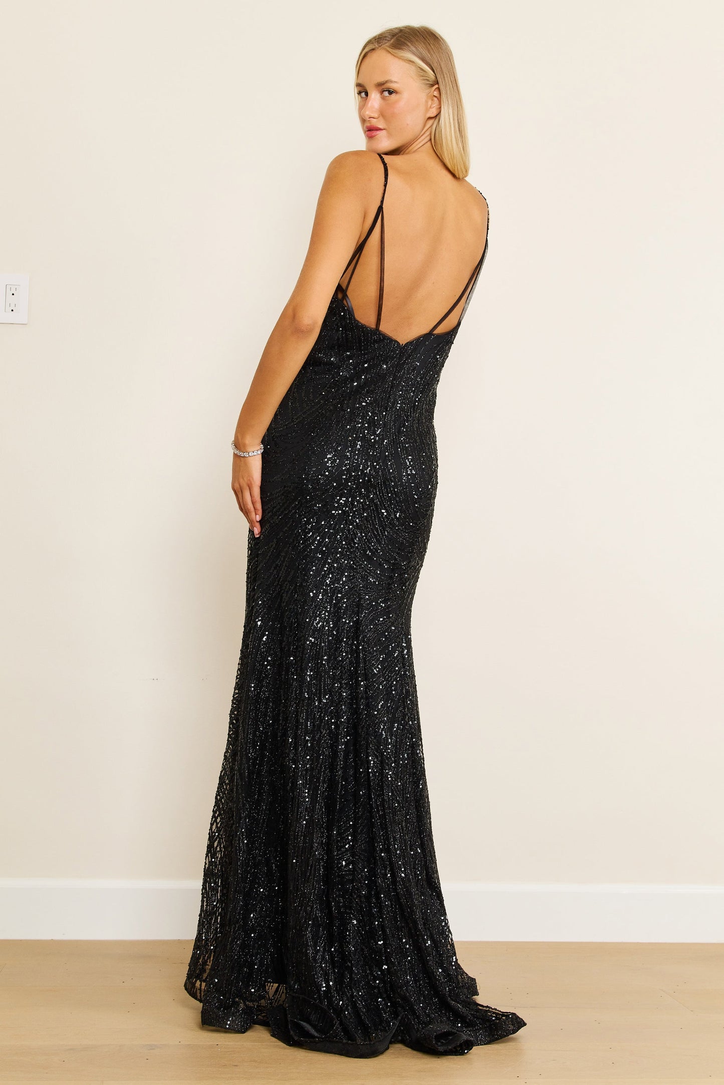 Long Black Plus Size Party Dress Formal Gown Wholesale