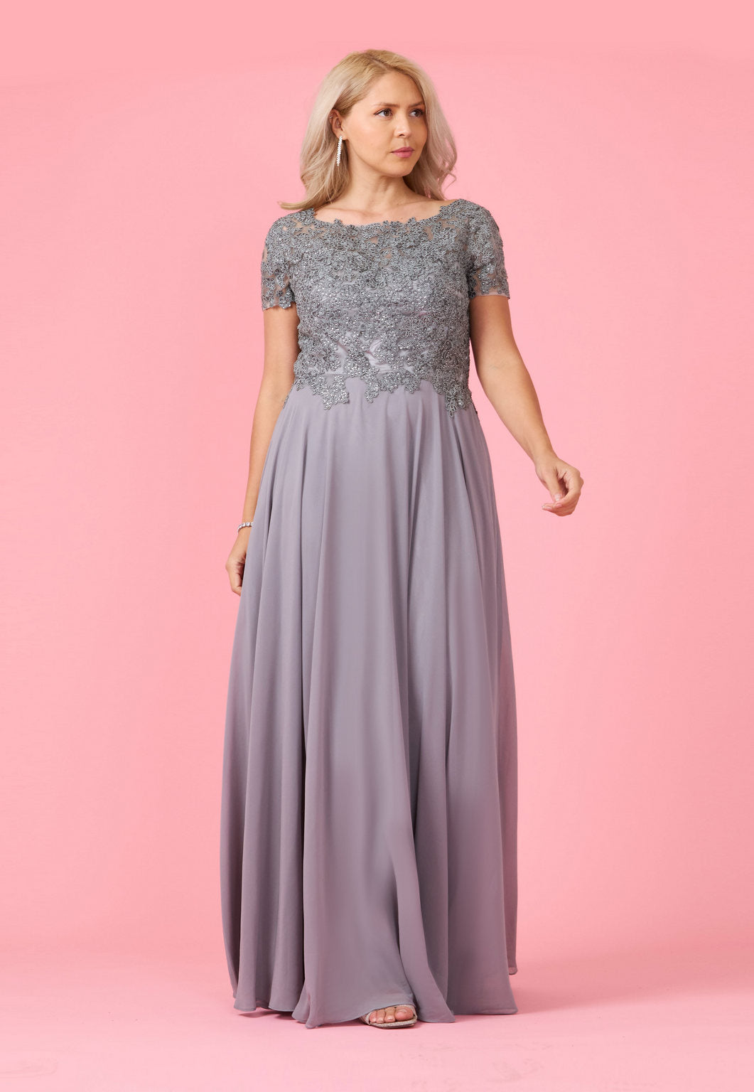 Short Sleeve Mother Of The Bride Evening Dress Wholesale