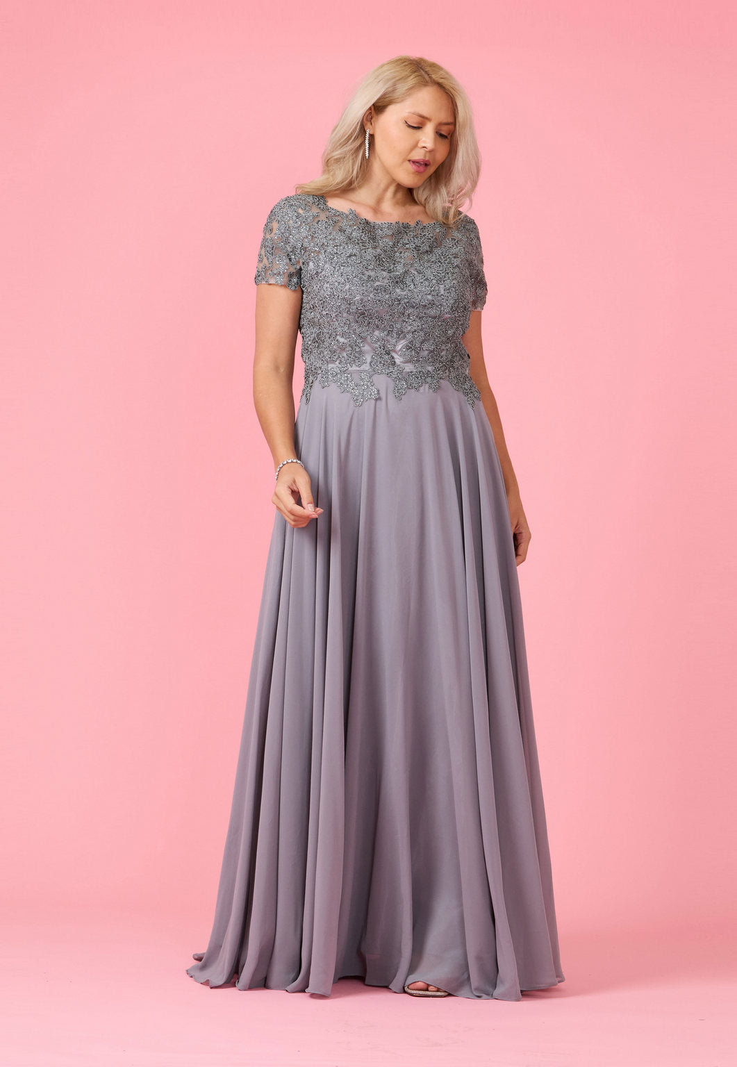 Short Sleeve Mother Of The Bride Evening Dress Wholesale