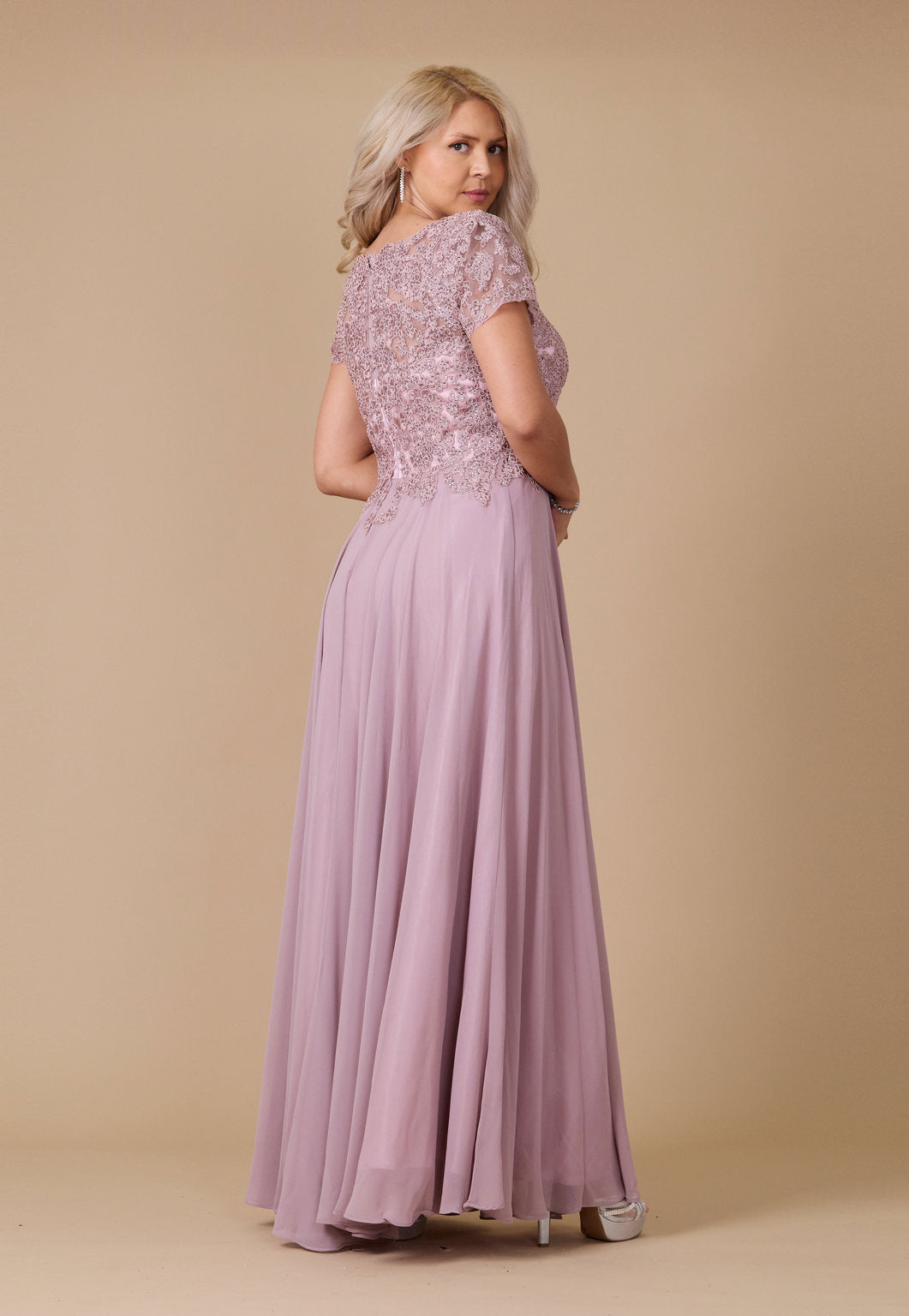Short Sleeve Mother Of The Bride Evening Dress Wholesale