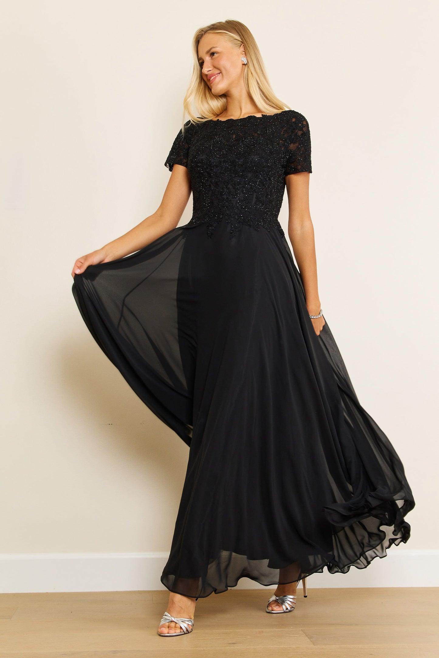 Short Sleeve Mother Of The Bride Evening Dress Wholesale