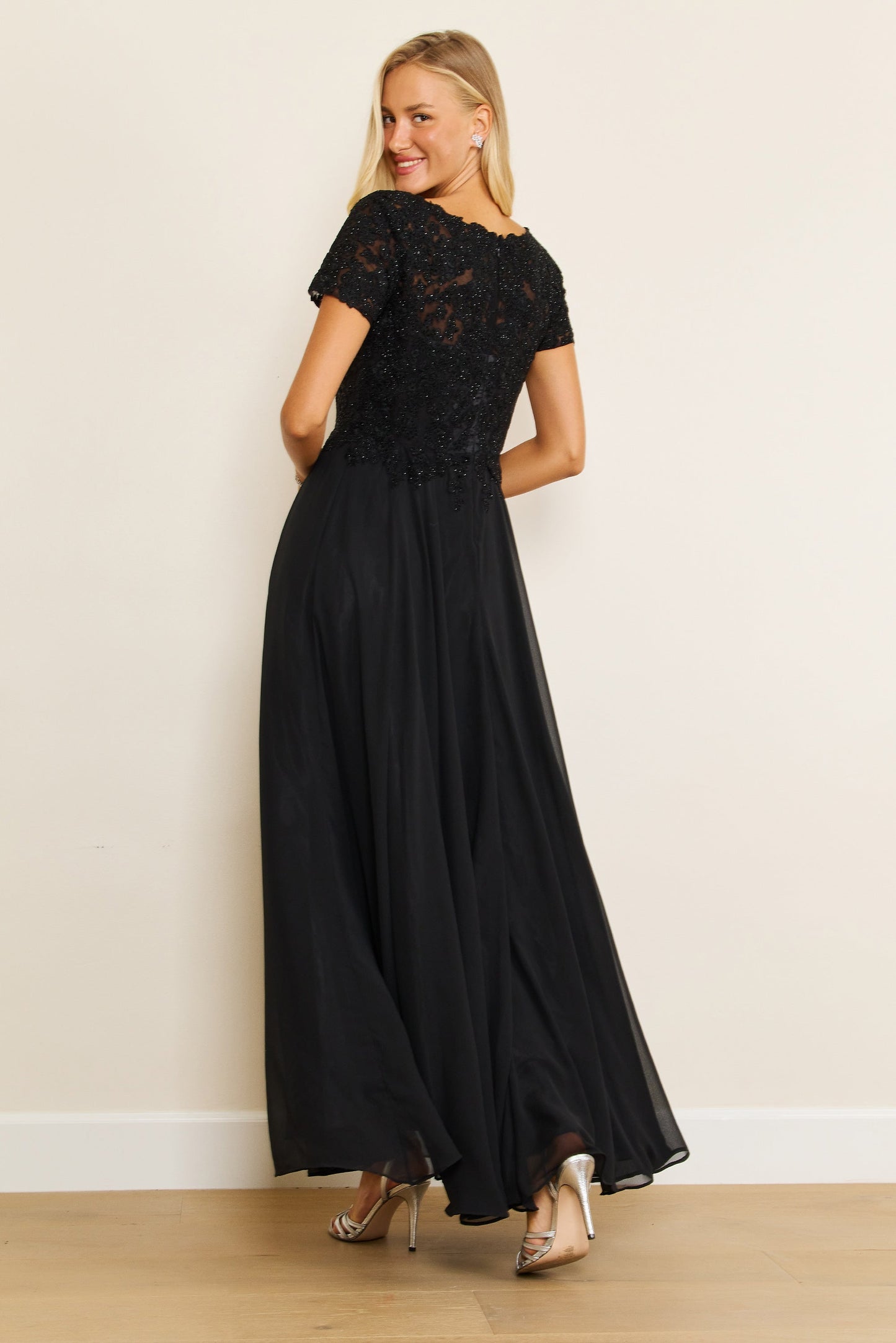 Short Sleeve Mother Of The Bride Evening Dress Wholesale