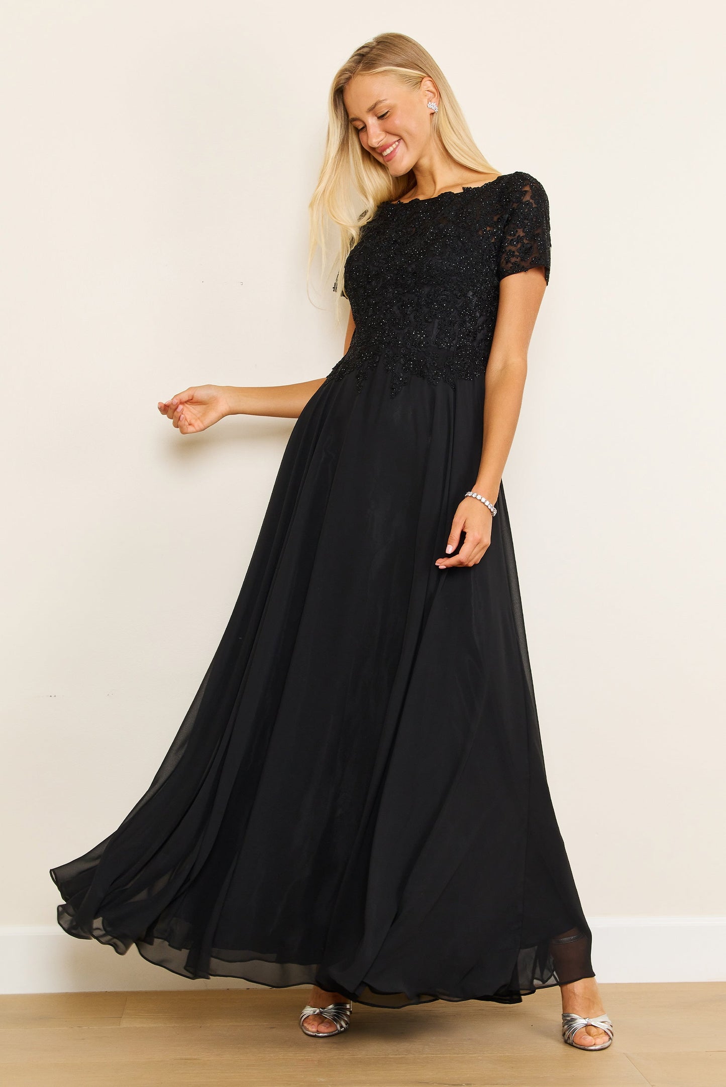 Short Sleeve Mother Of The Bride Evening Dress Wholesale