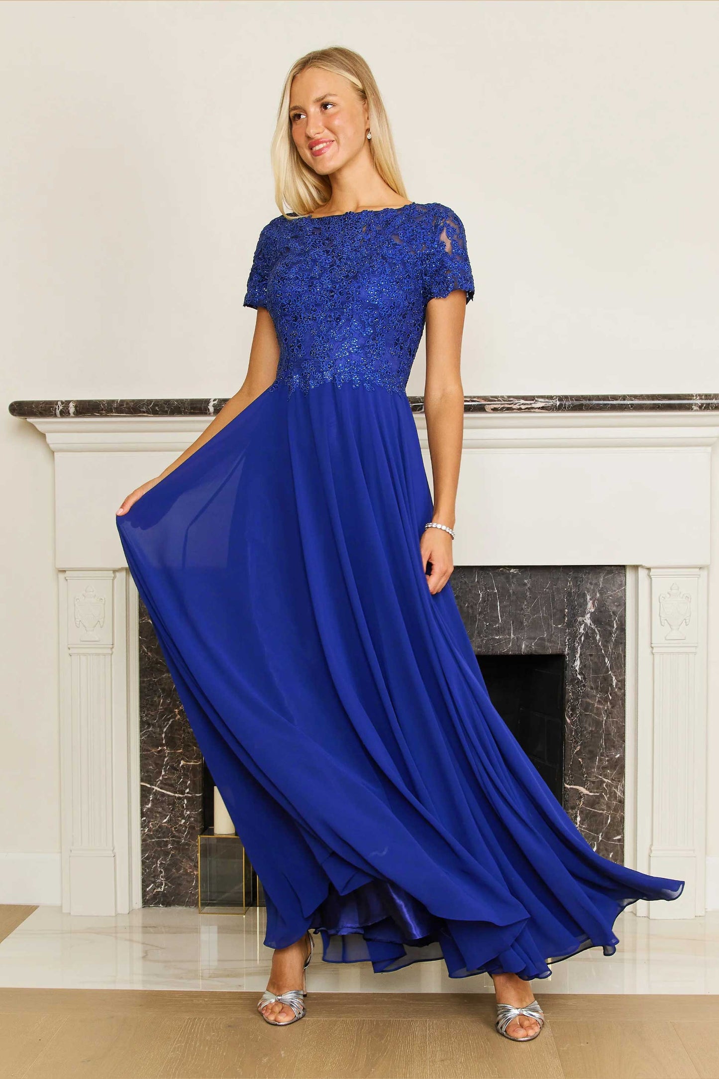 Short Sleeve Mother Of The Bride Evening Dress Wholesale