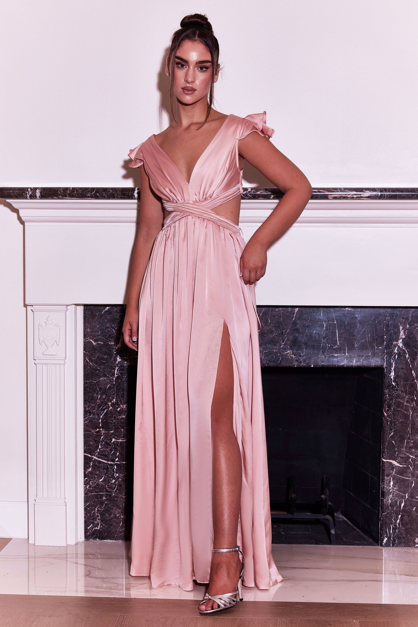 Long Sexy Prom Dress Cut Out Low Back Wholesale