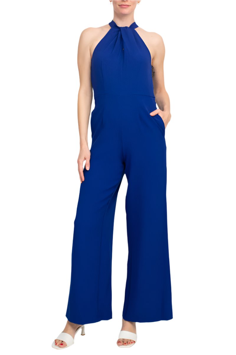 Jumpsuit Long Formal Prom Jumpsuit Wholesale Cobalt