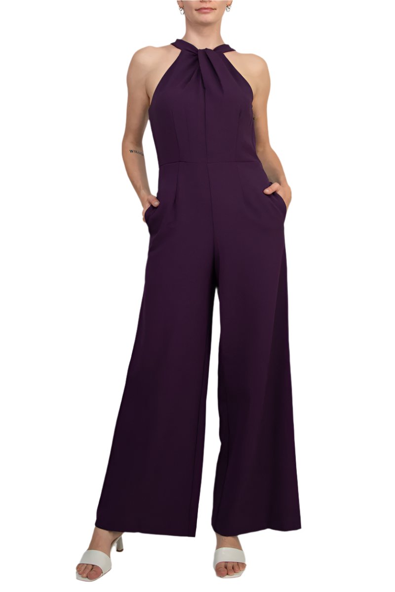 Jumpsuit Long Formal Prom Jumpsuit Wholesale Plum