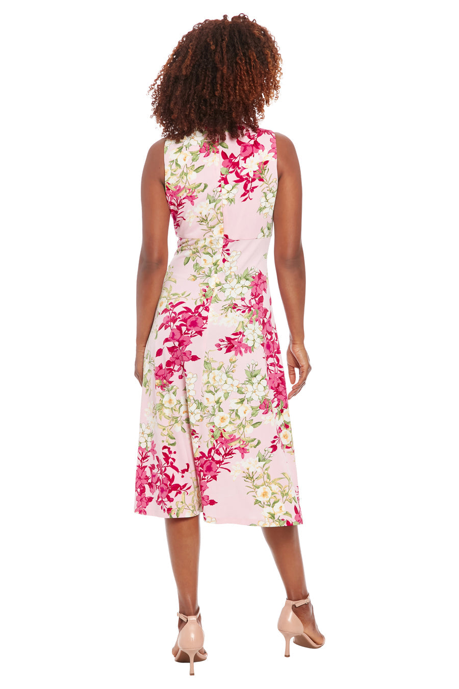 London Times Short Sleeve Ruffle Wrap Dress T4470M Wholesale