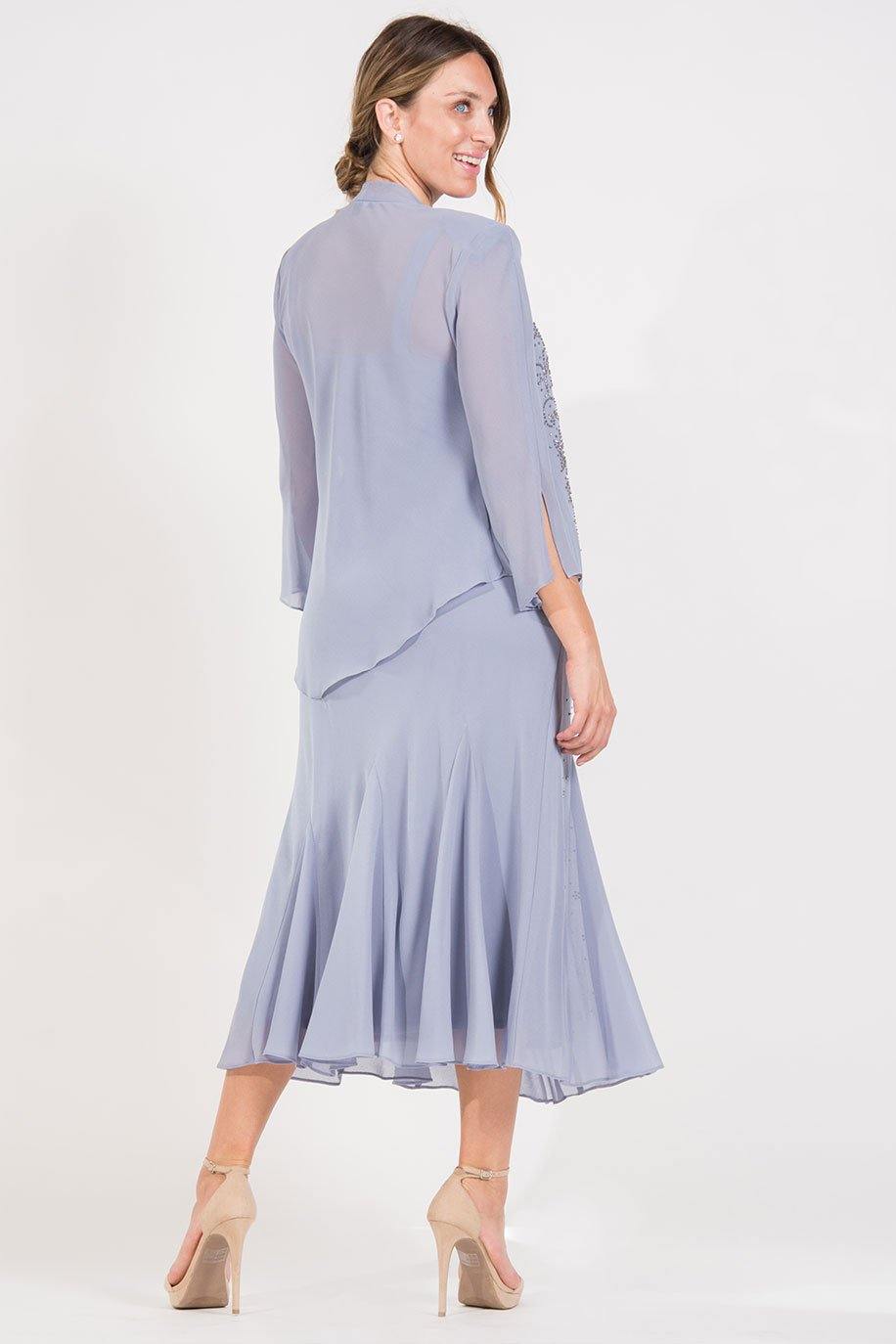 R&M Richards Long Formal Jacket Dress - The Dress Outlet R&M Richards