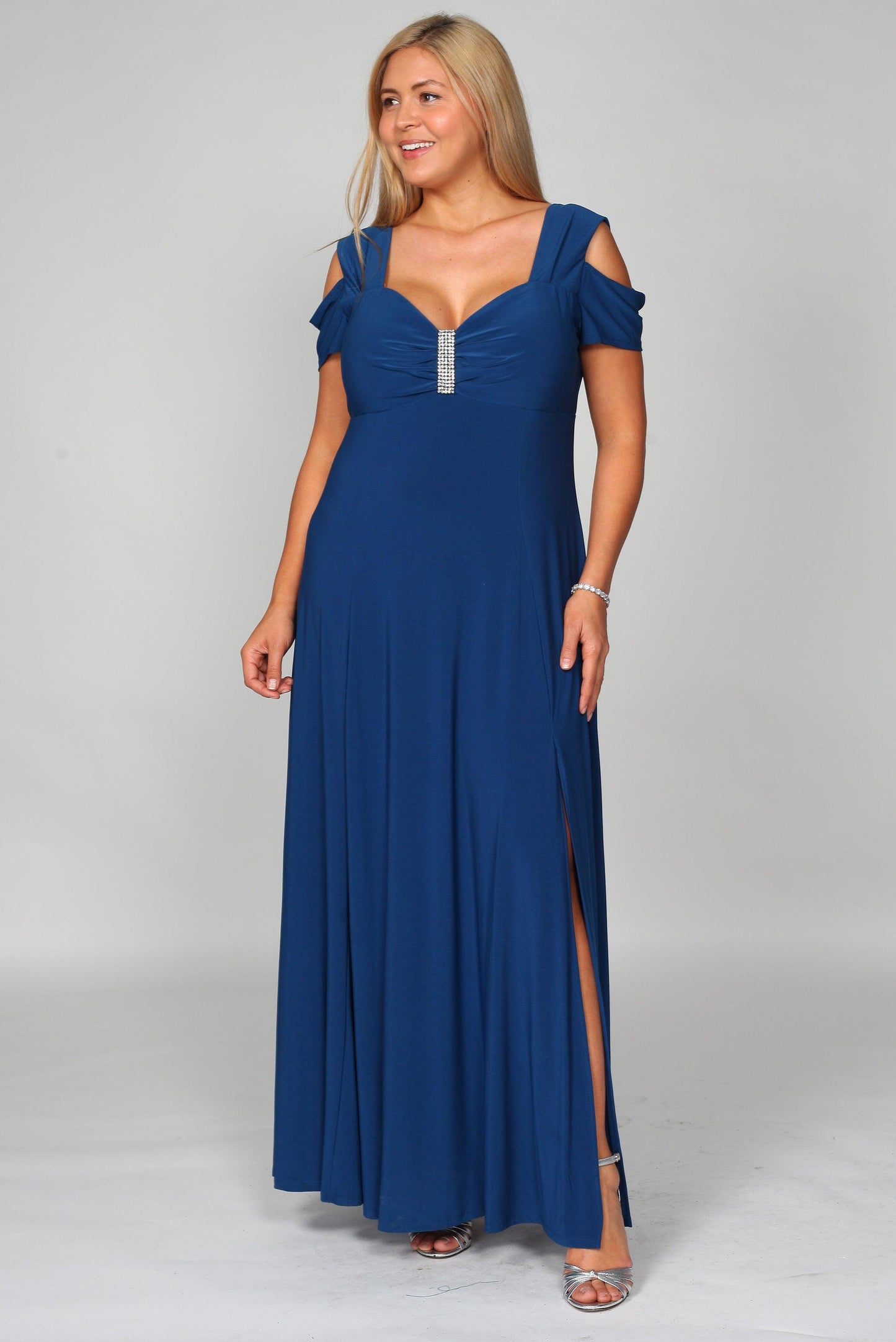 R&M Richards 1367W Long Plus Size Formal Evening Dress Wholesale