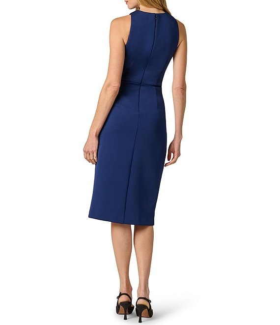 Crew/High-Neck Midi Scuba Occasion Sheath Adrianna Papell AP1D106330