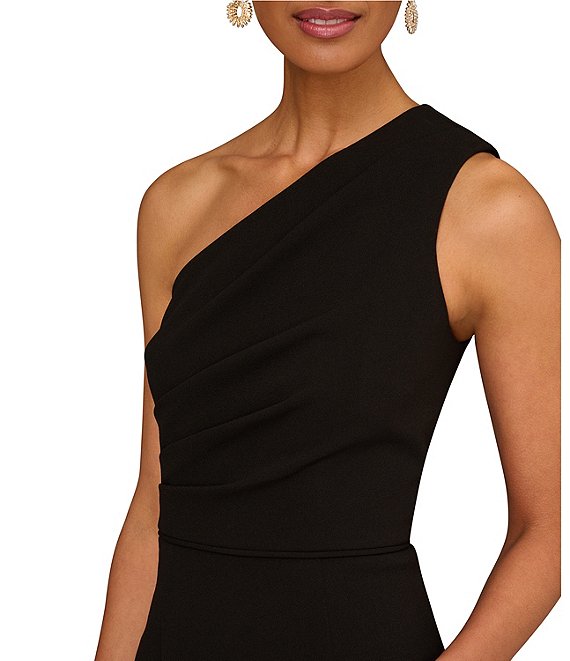 Twilight Aidan Mattox MD1E207379 One-Shoulder Long Chiffon Formal Gown Tiered Ruffles