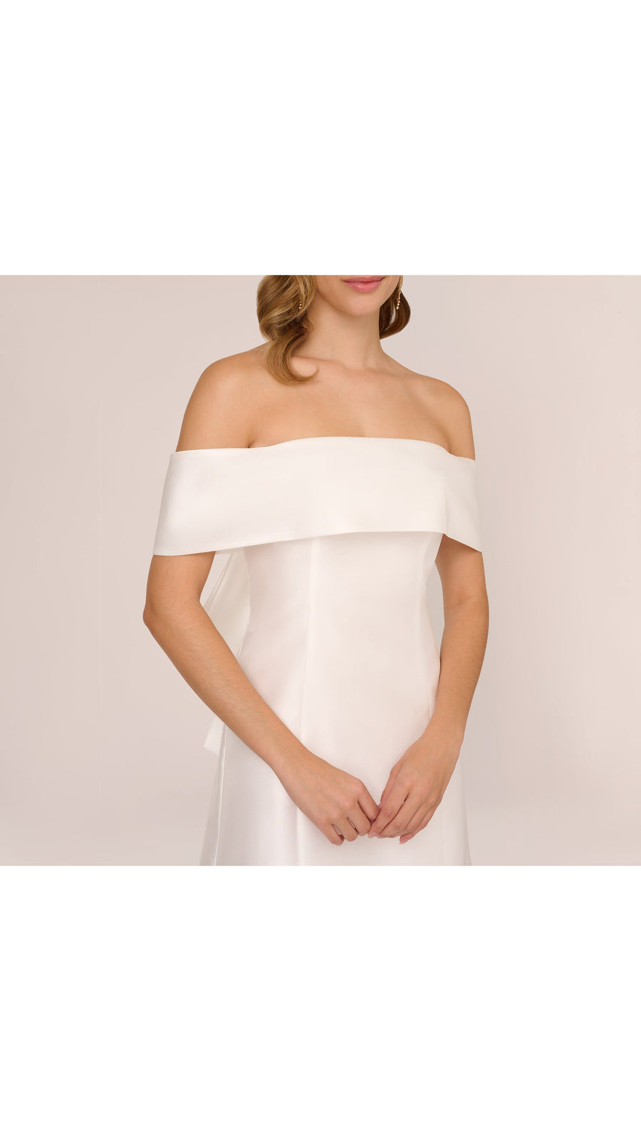Mikado Bow Short Dress Adrianna Papell AP1D105214 Wholesale
