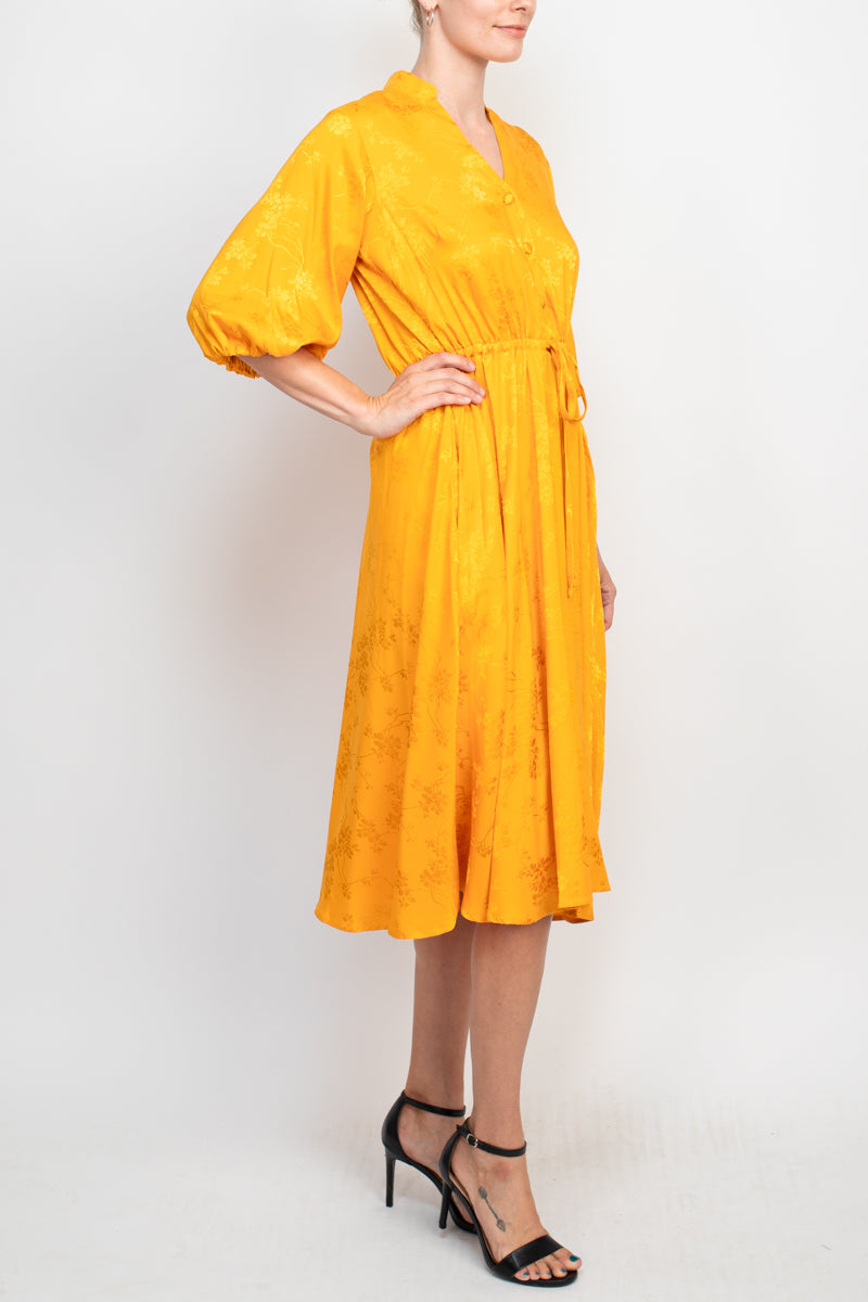 Cocktail Dresses A Line Midi Porcket Cocktail Dress Gold