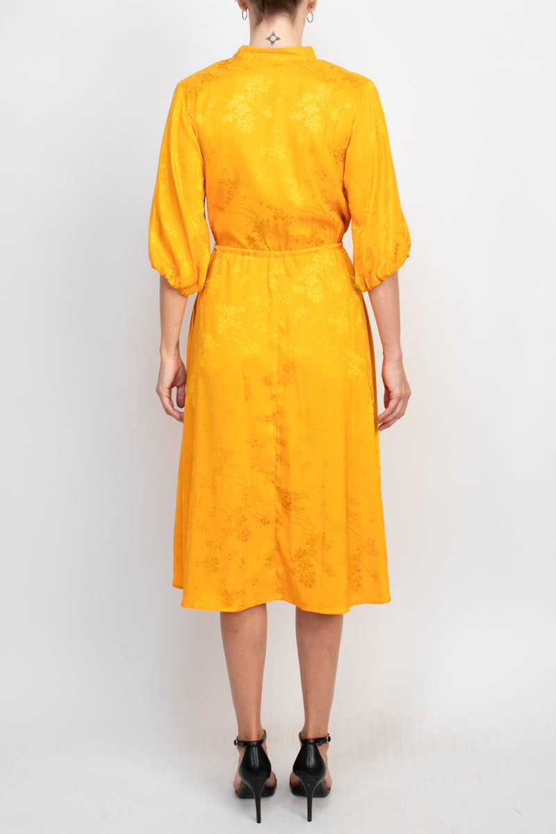 Cocktail Dresses A Line Midi Porcket Cocktail Dress Gold