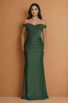 Long Stretch Formal Off Shoulder Dress Wholesale