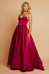 Prom Dresses Long Corset Prom Formal Ball Gown Burgundy