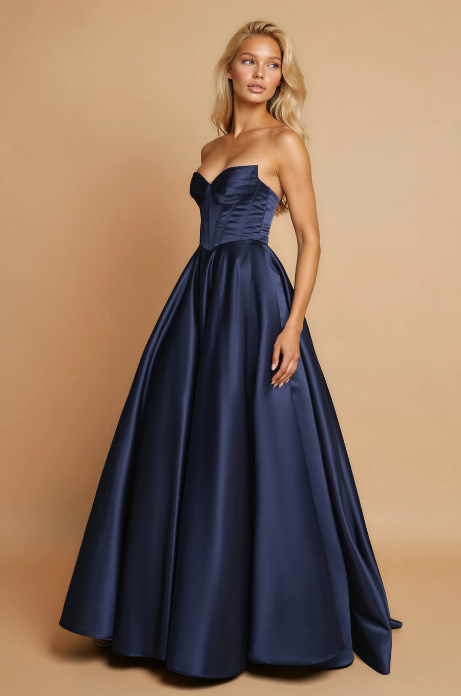 Long Corset Prom Formal Ball Gown Wholesale