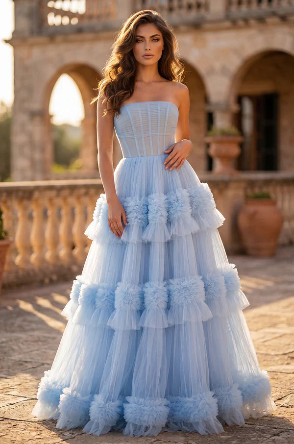 Long Layered Formal Dress Prom Ball Gown Wholesale
