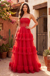 Long Layered Formal Dress Prom Ball Gown Wholesale