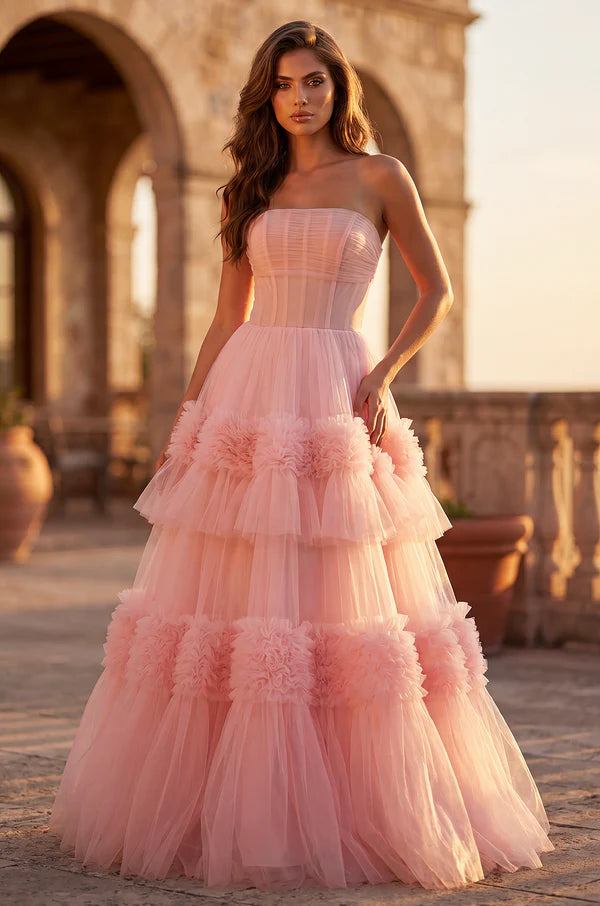 Long Layered Formal Dress Prom Ball Gown Wholesale