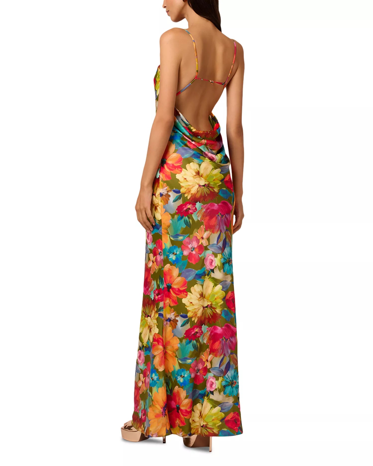 Yara Printed Satin Gown Liv Foster ML1E209313 Wholesale
