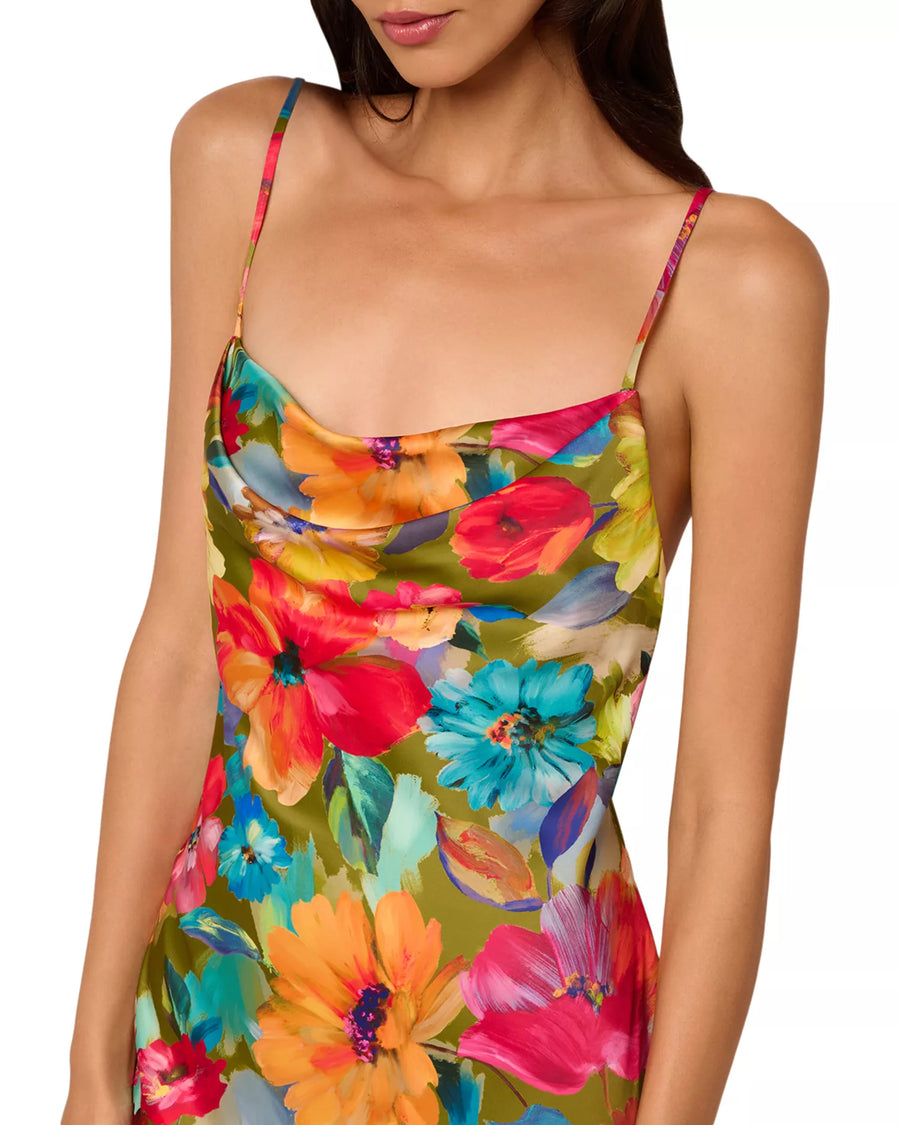 Yara Printed Satin Gown Liv Foster ML1E209313 Wholesale