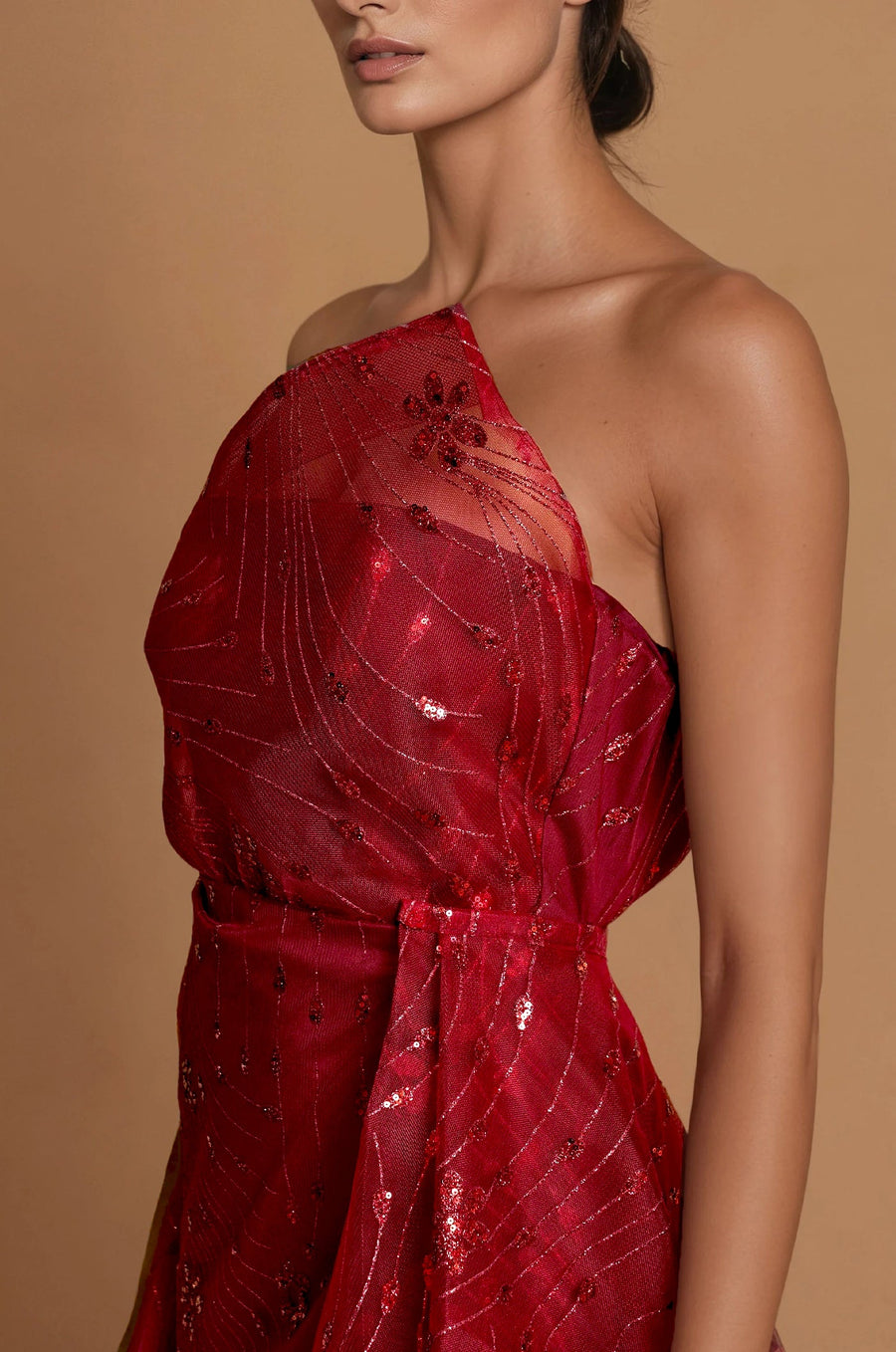 Formal Dresses Long Asymmetrical Strapless Formal Ball Gown  Burgundy