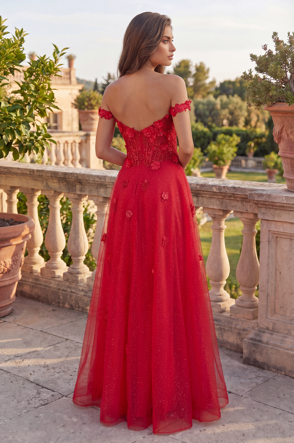 Long Lace Prom Gown With Detachable Sleeves Wholesale