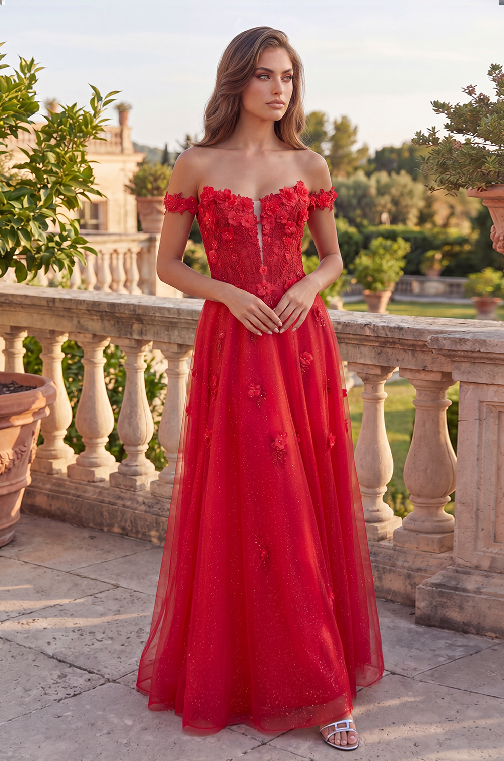 Long Lace Prom Gown With Detachable Sleeves Wholesale