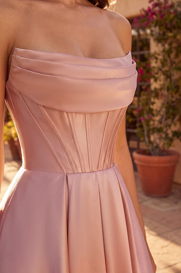 Classic Long Mikado Corset Formal Ball Gown Wholesale