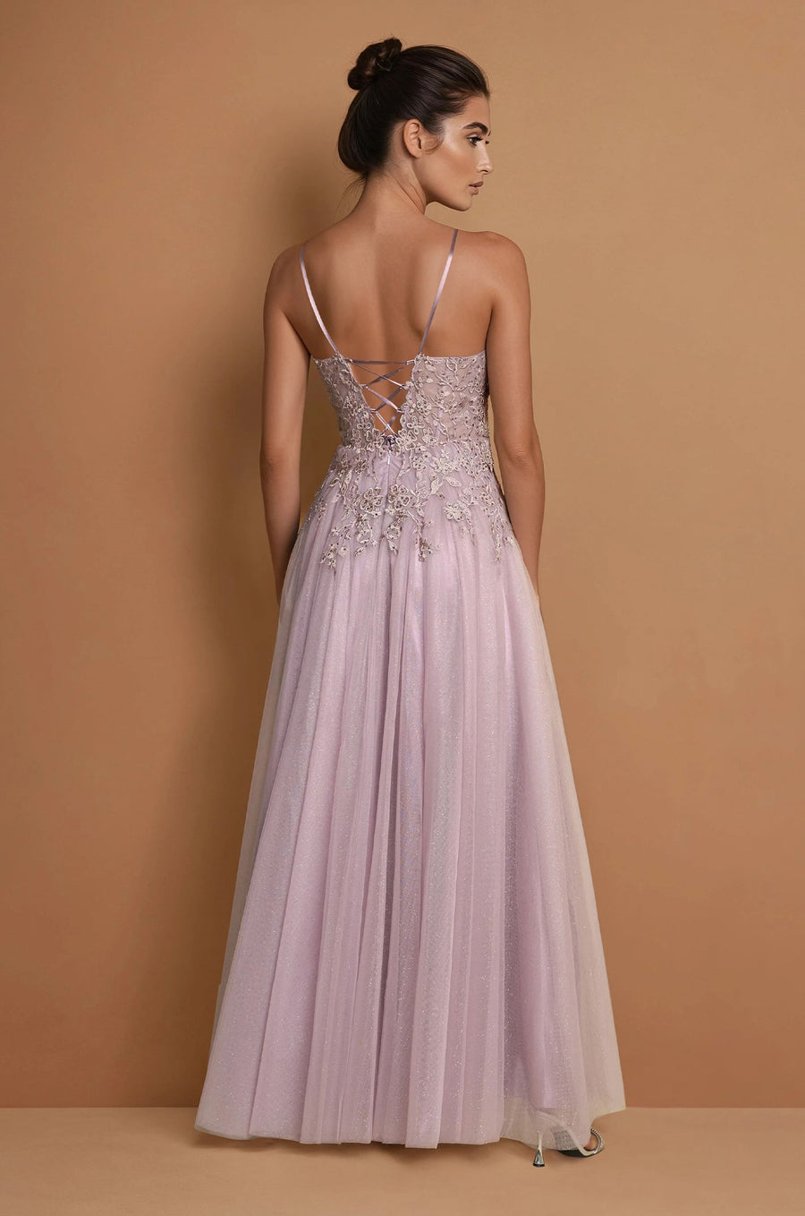 Prom Dresses Long Lace Formal Prom Ball Gown  Mauve