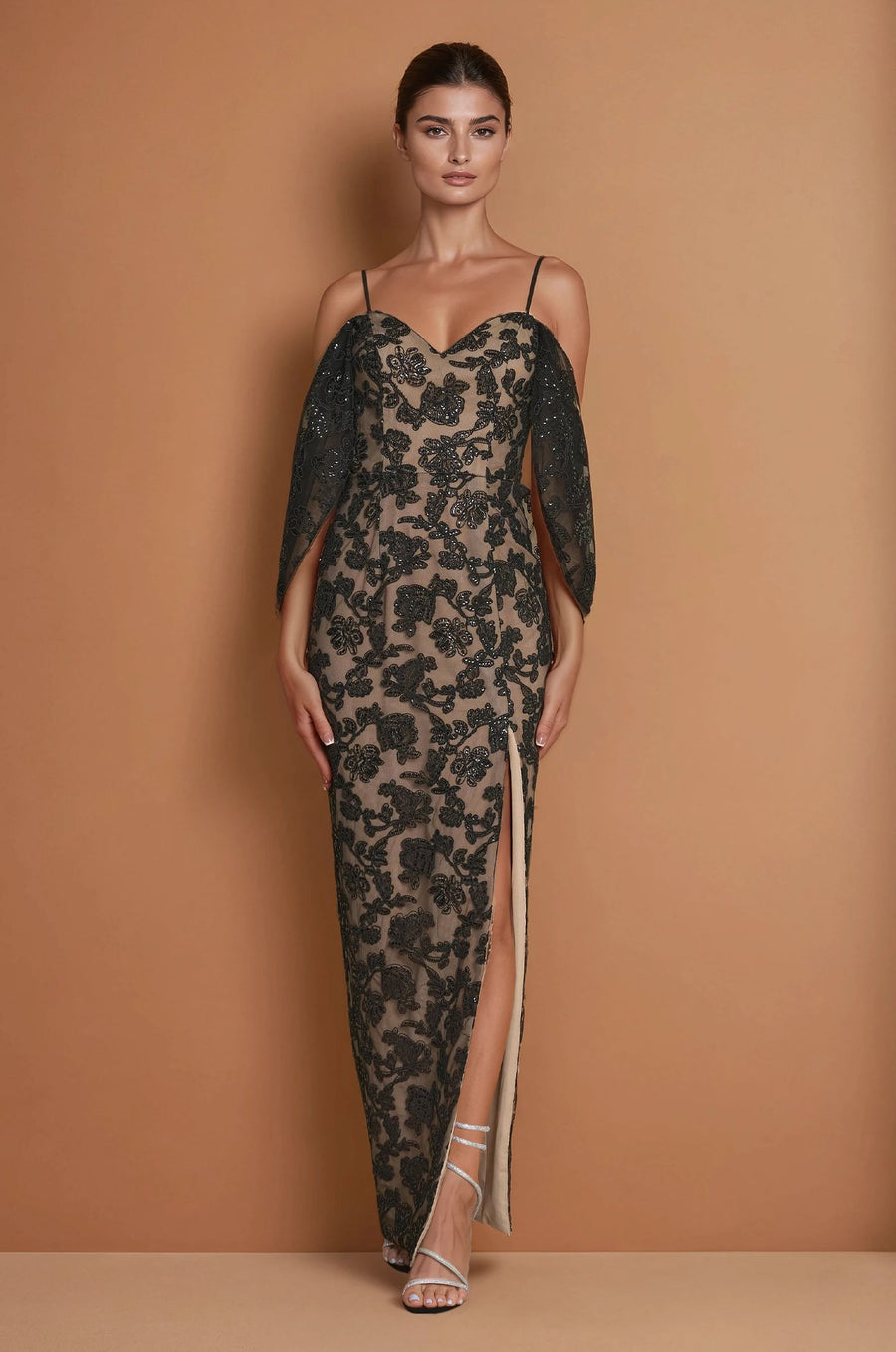 Formal Dresses Black Tie Formal Cocktail Party Dress Black / Nude