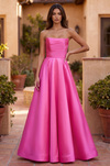 Long Corset Formal Pleated Prom Ball Gown Wholesale