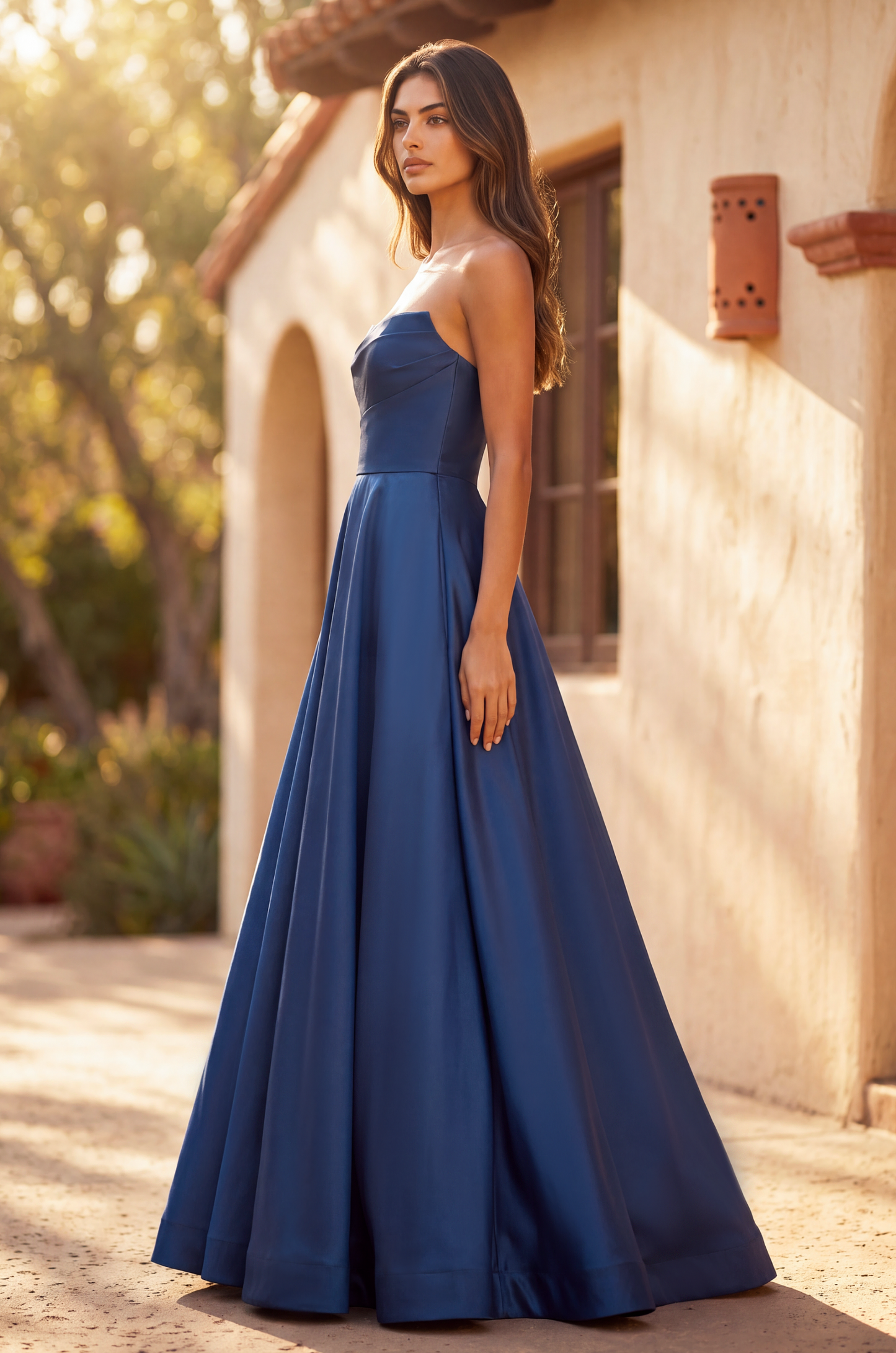 Long Corset Formal Pleated Prom Ball Gown Wholesale