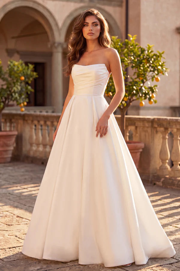 Long Corset Formal Pleated Prom Ball Gown Wholesale
