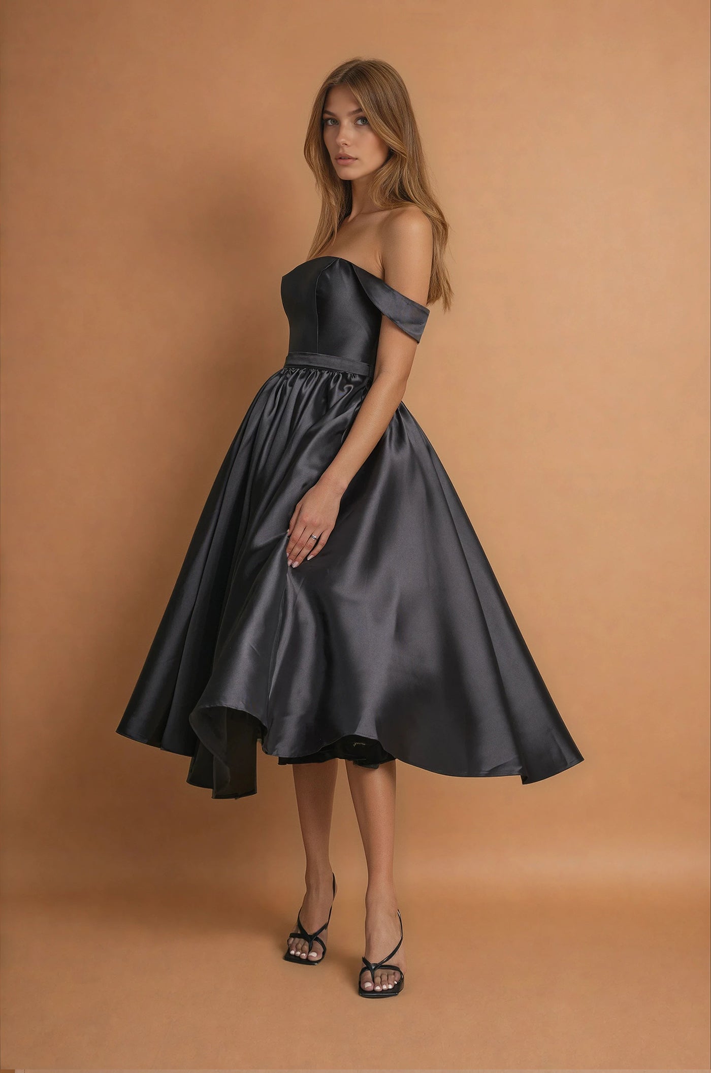 Cocktail Dresses Midi Black Tie Formal Cocktail Dress Black