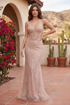 Prom Beaded Halter Neck Sequin Long Evening Dress
