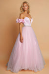 Prom Dresses Long Off Shoulder Ball Gown Prom Dress Pink