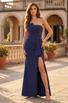 Figure Hugging Fitted Strapless Formal Dress Wholesale
