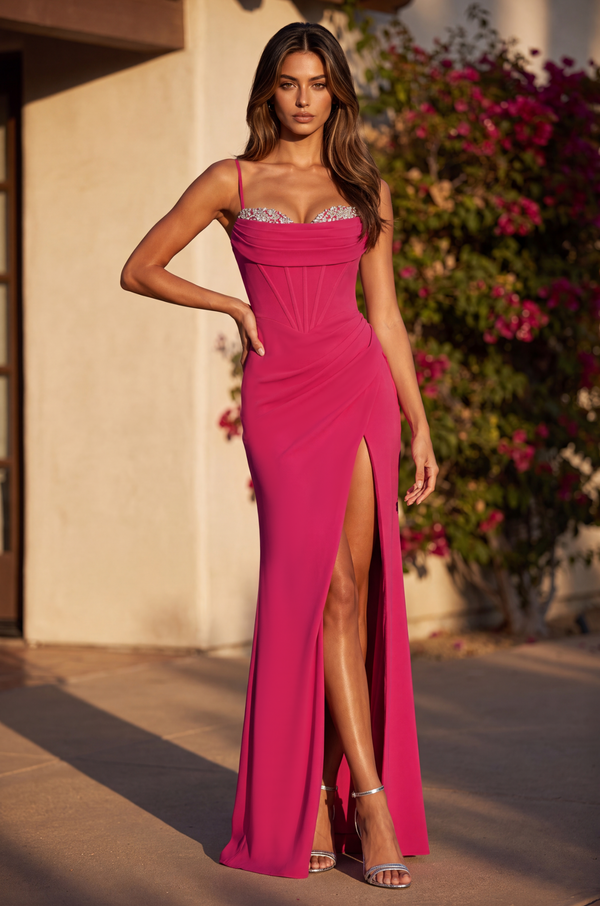 Corset Fitted Formal Prom Dress Wholesale