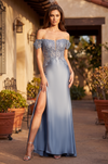 Corset Fitted Off Shoulder Formal Dress Wholesale
