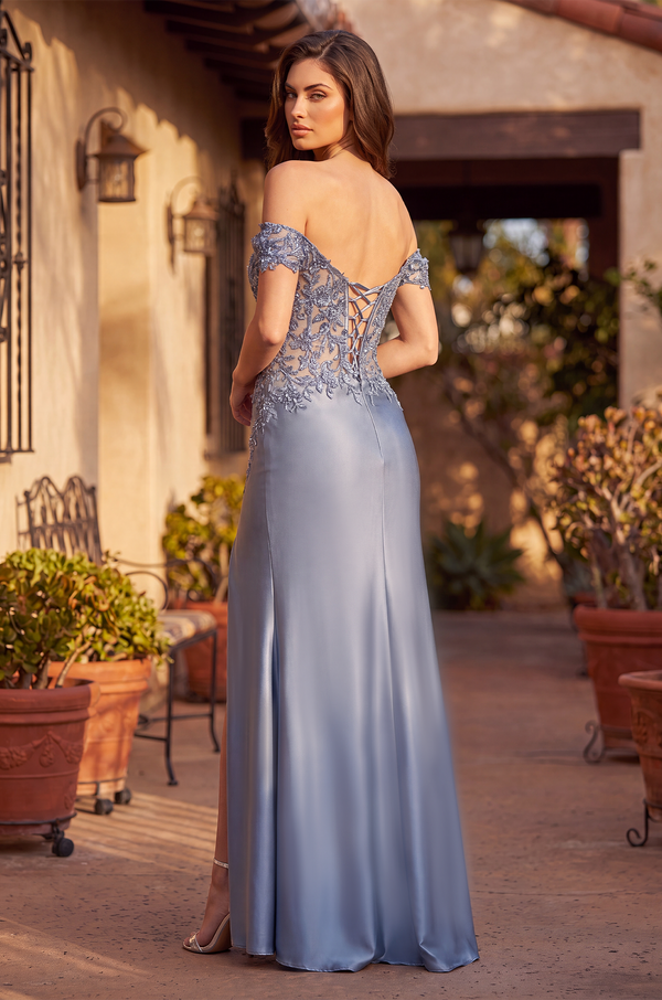 Corset Fitted Off Shoulder Formal Dress Wholesale